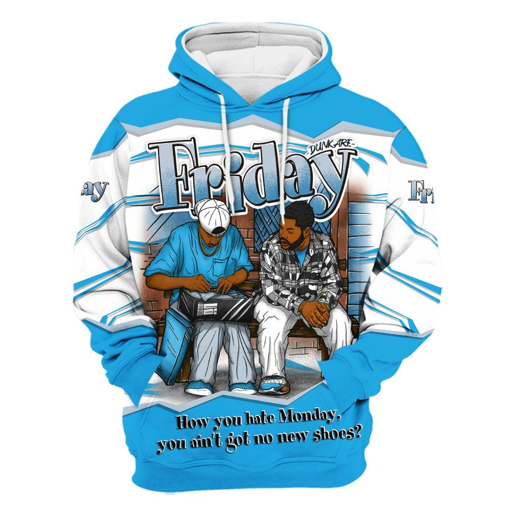 Hoodie To Match University Blue Low 2026 11s - Friday Movie 90s TV All Over Print