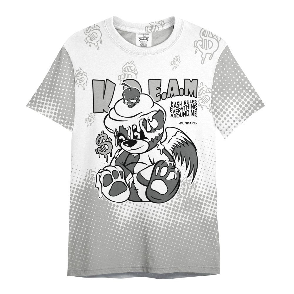 Shirt To Match Retro Wet Cement 4s - Loot Bear Unique Drip All Over Print