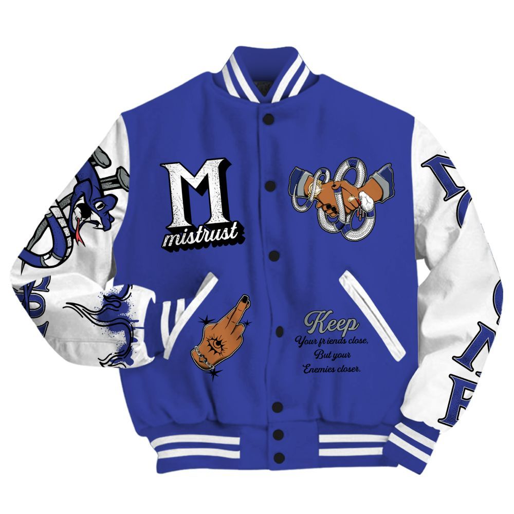 Varsity Jacket To Match Shox TL Royal - Trust No One Snake-Bite Street Style All Over Print