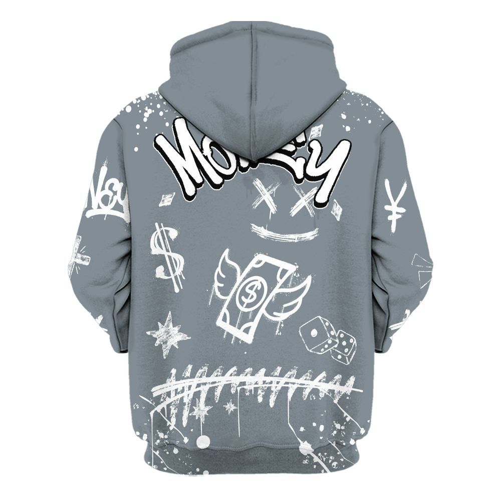 Hoodie To Match Wolf Grey 13s - Everybody Paid In Full Crayon All Over Print