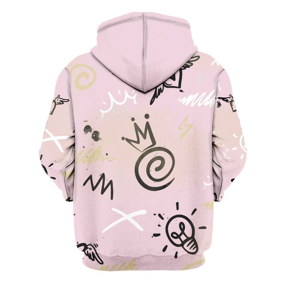 Hoodie To Match Denim Iced Carmine 4s - Drip Been Di2ferent All Over Print