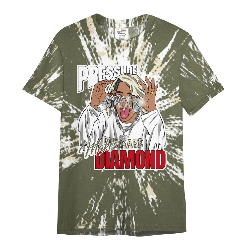 Shirt To Match Low OG Medium Olive 1s - Pressures Makes Shirt To Match Lux All Over Print