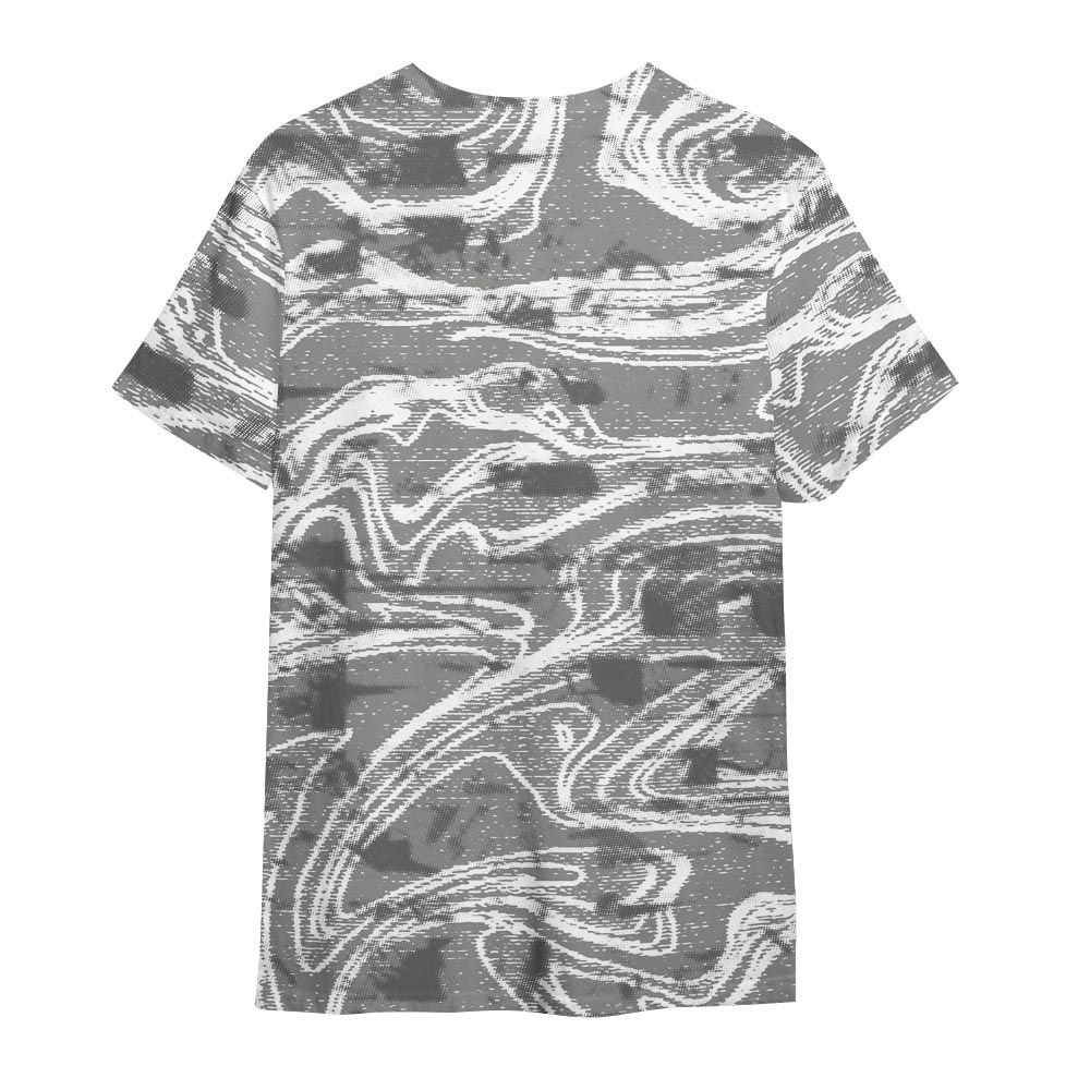 Shirt To Match Paris Cement Grey 4s - Trippin Bear Blurry Graphic Shirt Unisex