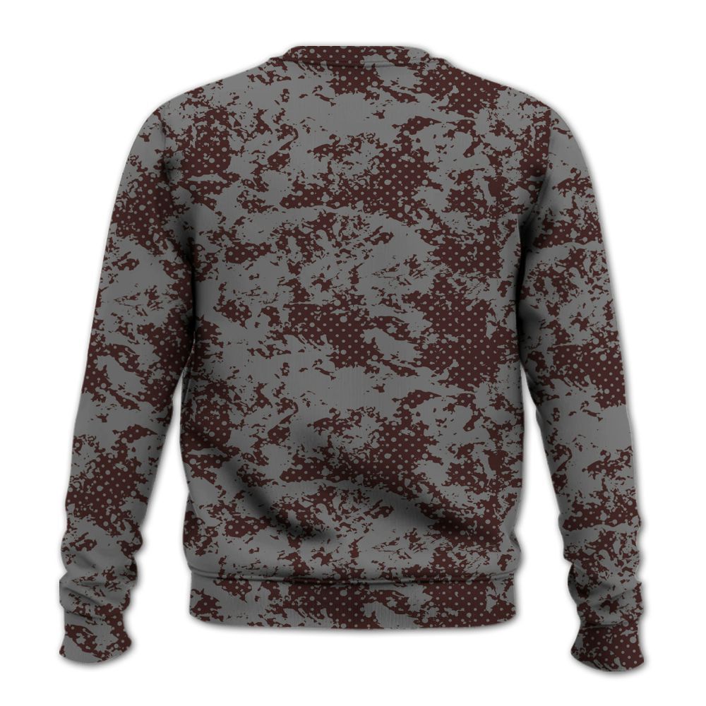 Sweatshirt To Match Burgundy 5s - Show Me The Money Retro All Over Print