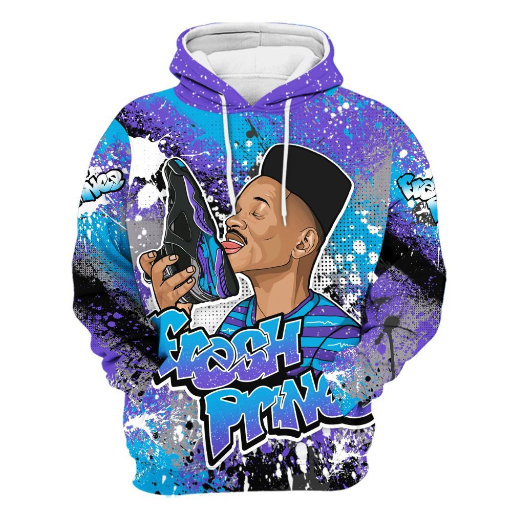 Hoodie To Match Retro Aqua 8s - Fresh Sneaker Lick All Over Print