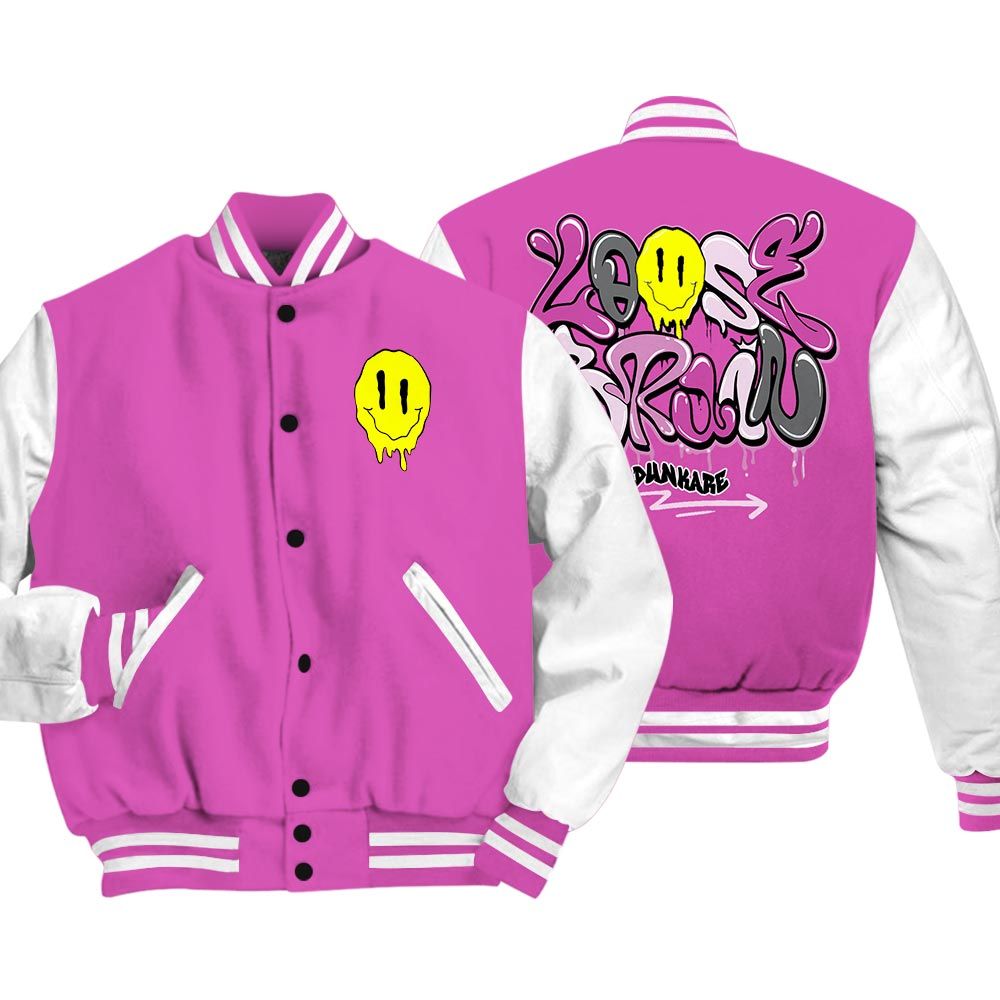 Varsity Jacket To Match Hyper Violet 4s - Loose Brain Varsity Jacket Unisex 0205 NMP