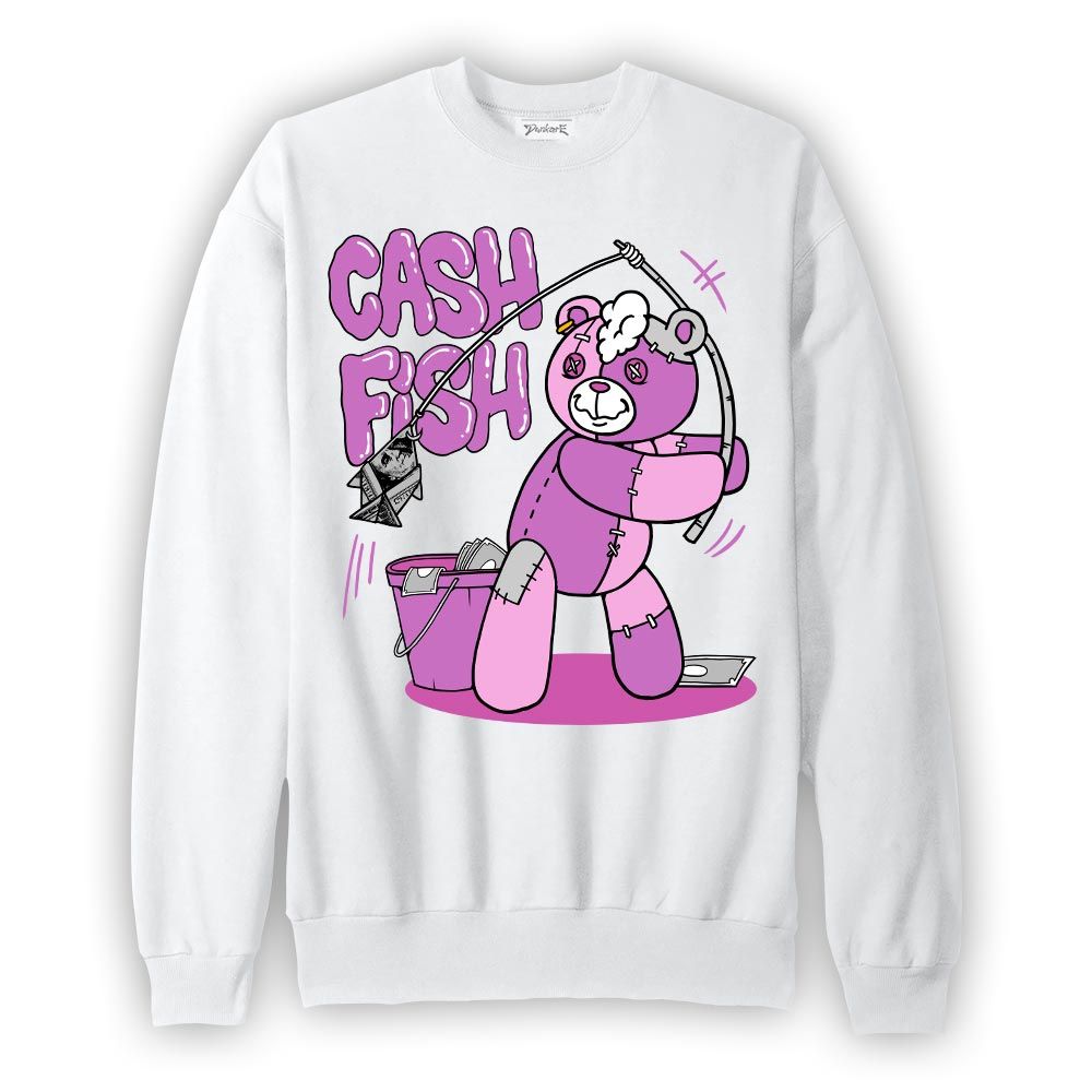 Sweatshirt To match Hyper Violet 4s Sweatshirt - Moneys Fish Hugz Graphic