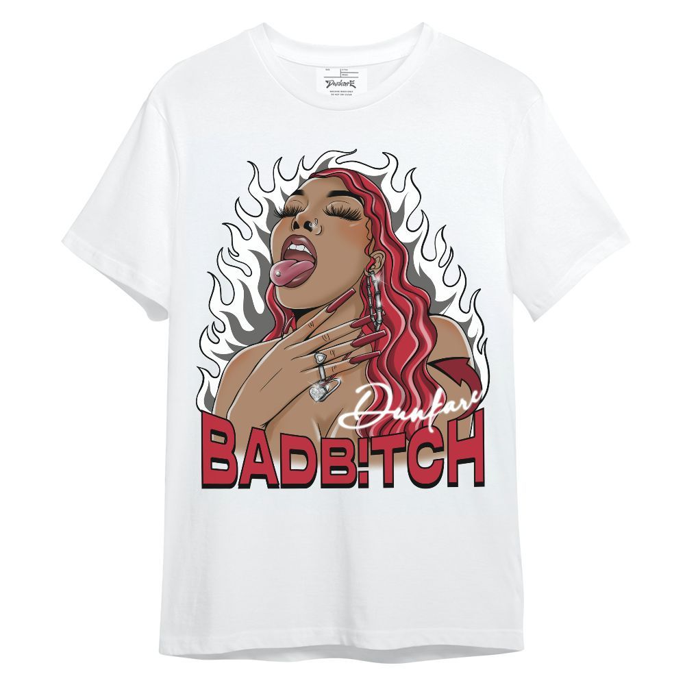 Shirt To Match Red Flint 13s - Bad B!tch Unique Unisex Shirt