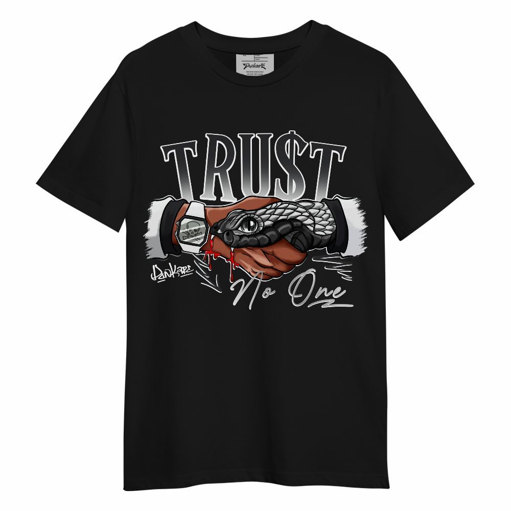 Shirt To Match Black Patent Low 17s - Snake Trust No One Graphic
