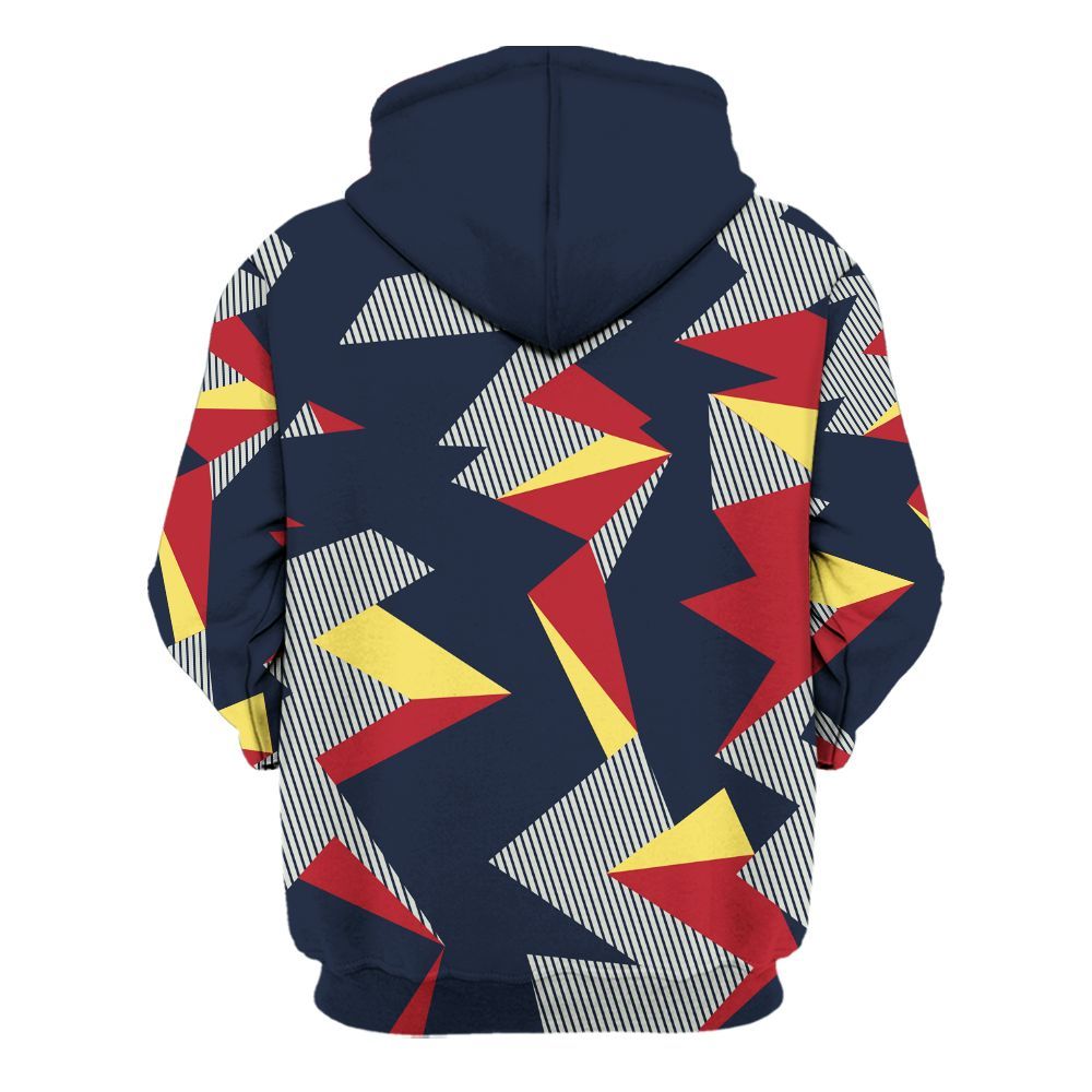 Hoodie To Match Dunk Low COJP What The 2024 - Geometric Camouflage Pattern All Over Print