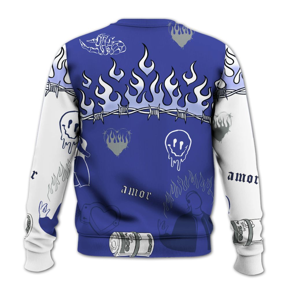 Sweatshirt To Match Shox TL Royal - Snake Trust No One All Over Print