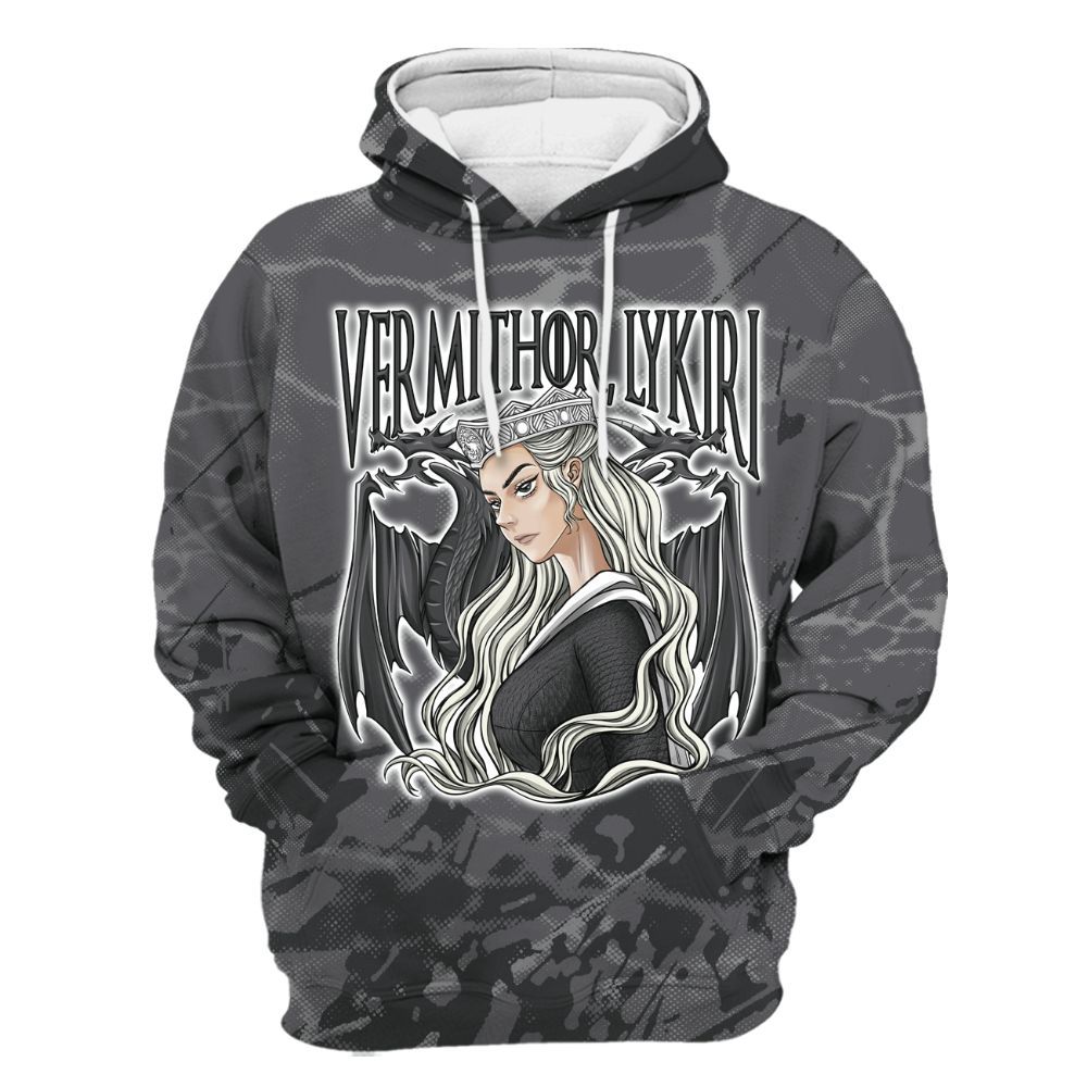 Hoodie To Match White Thunder 4s - Dragon's Mom! Profound All Over Print