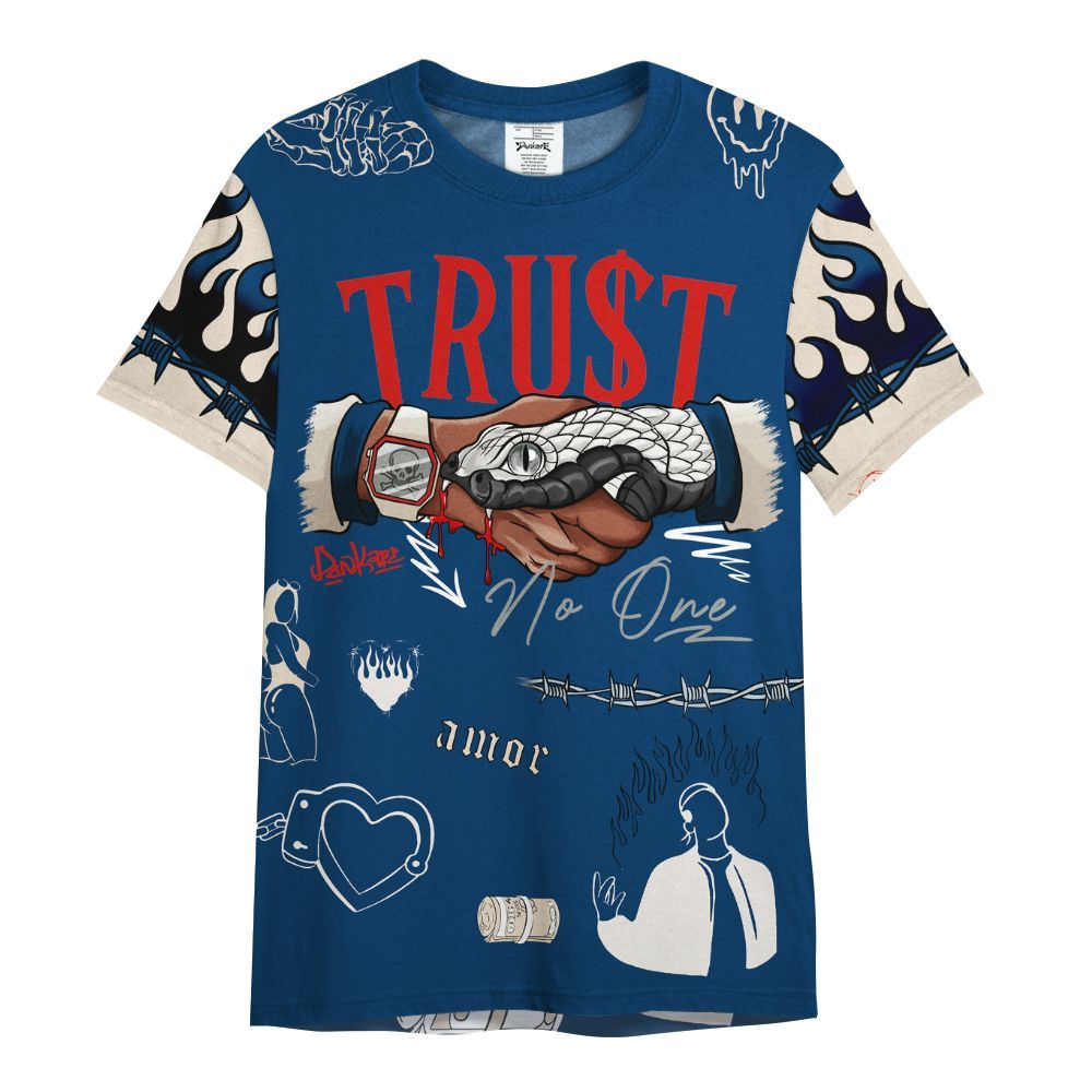 Shirt To Match Retro Rare Air 11s - Snake Trust No One All Over Print
