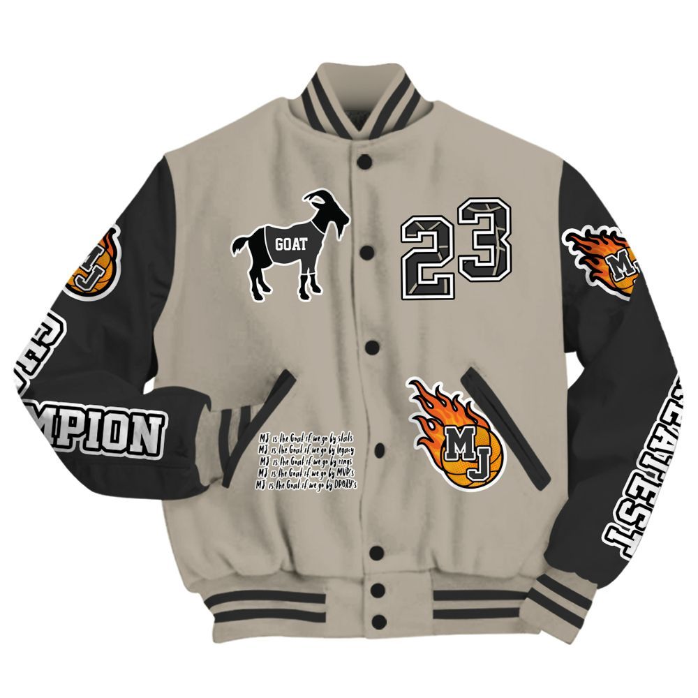 Varsity Jacket To Match RM Light Bone 4s - 23 G.0.A.T Jump Up Basketball All Over Print
