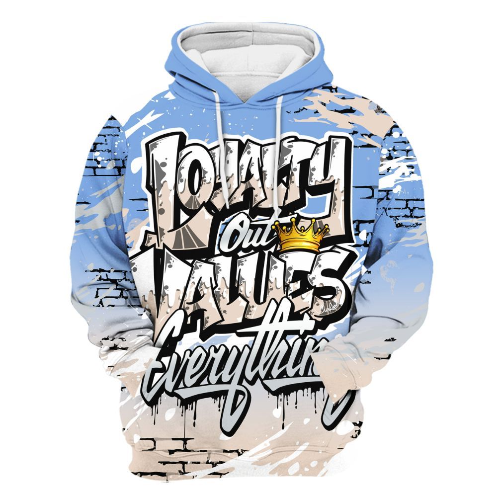 Hoodie To Match Air Max 1 Royal Pulse - Values Of Loyalty Drip All Over Print