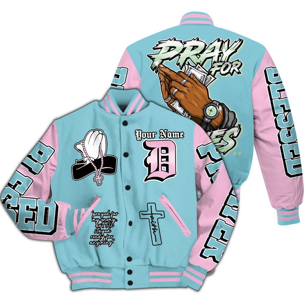 Varsity Jacket To Match SB Dunk Low Visty - Prayed For Enemies Graphic Custom Name All Over Print