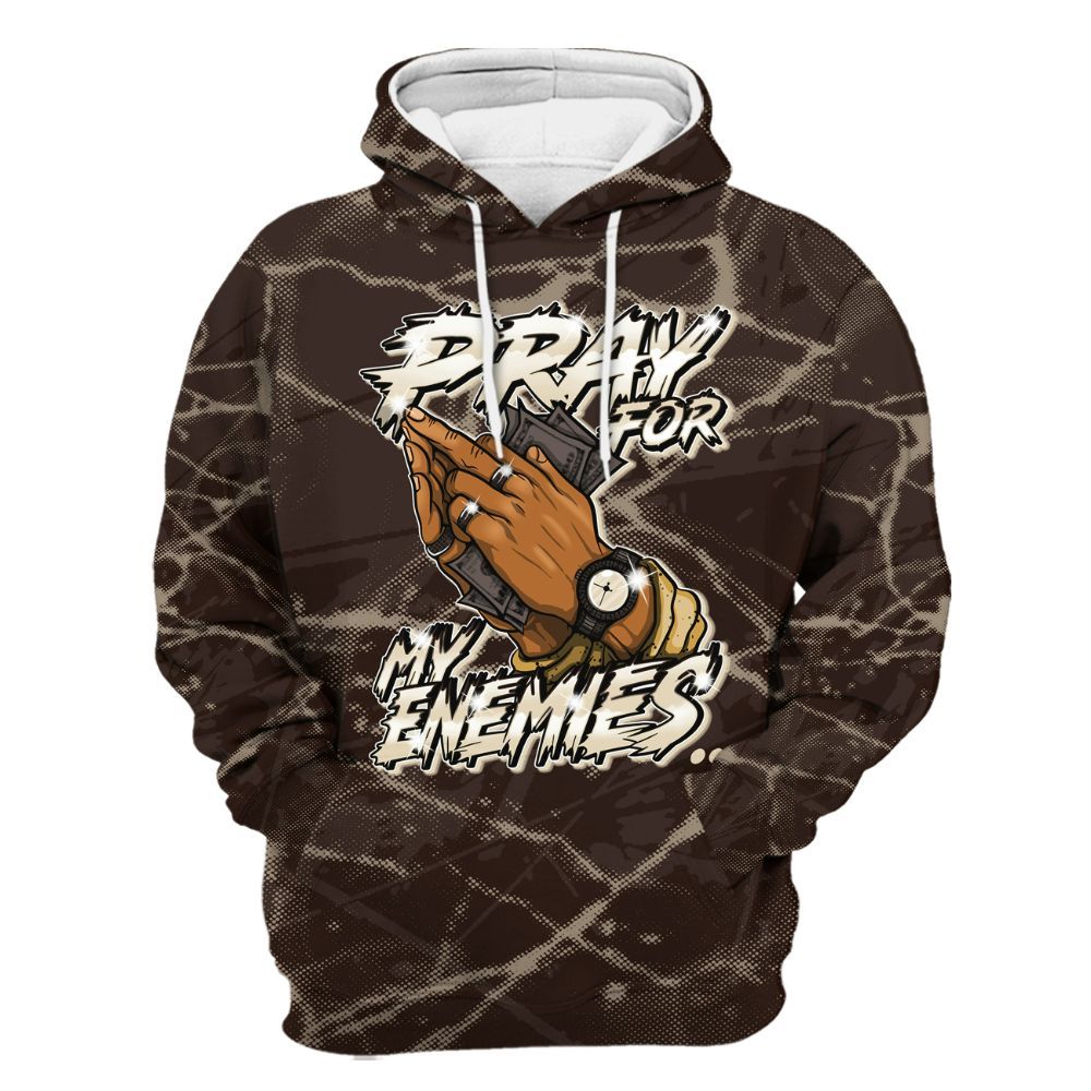 Hoodie To Match 2025 Retro Earth 5s - Prayed For Enemies Graphic All Over Print