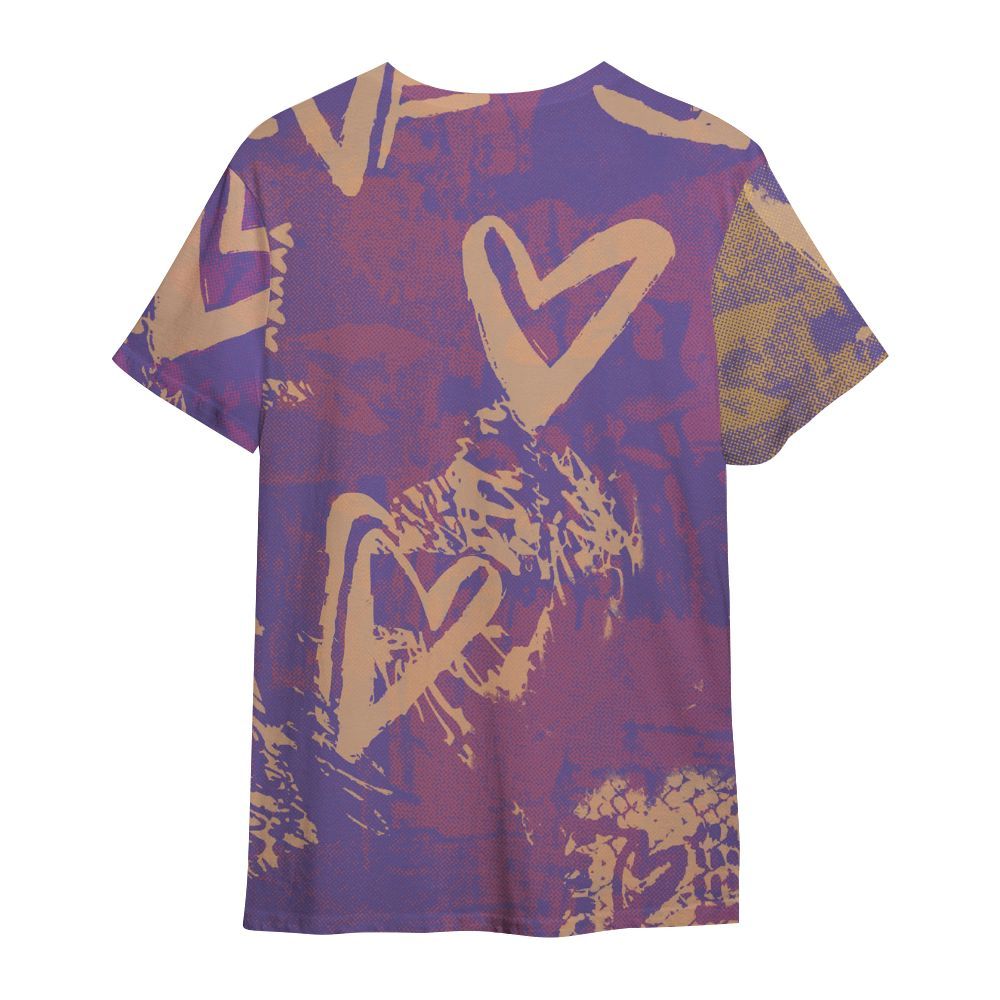 Shirt To Match Book Sunset 1s - Sneakerz Girlz Heart Grunge All Over Print