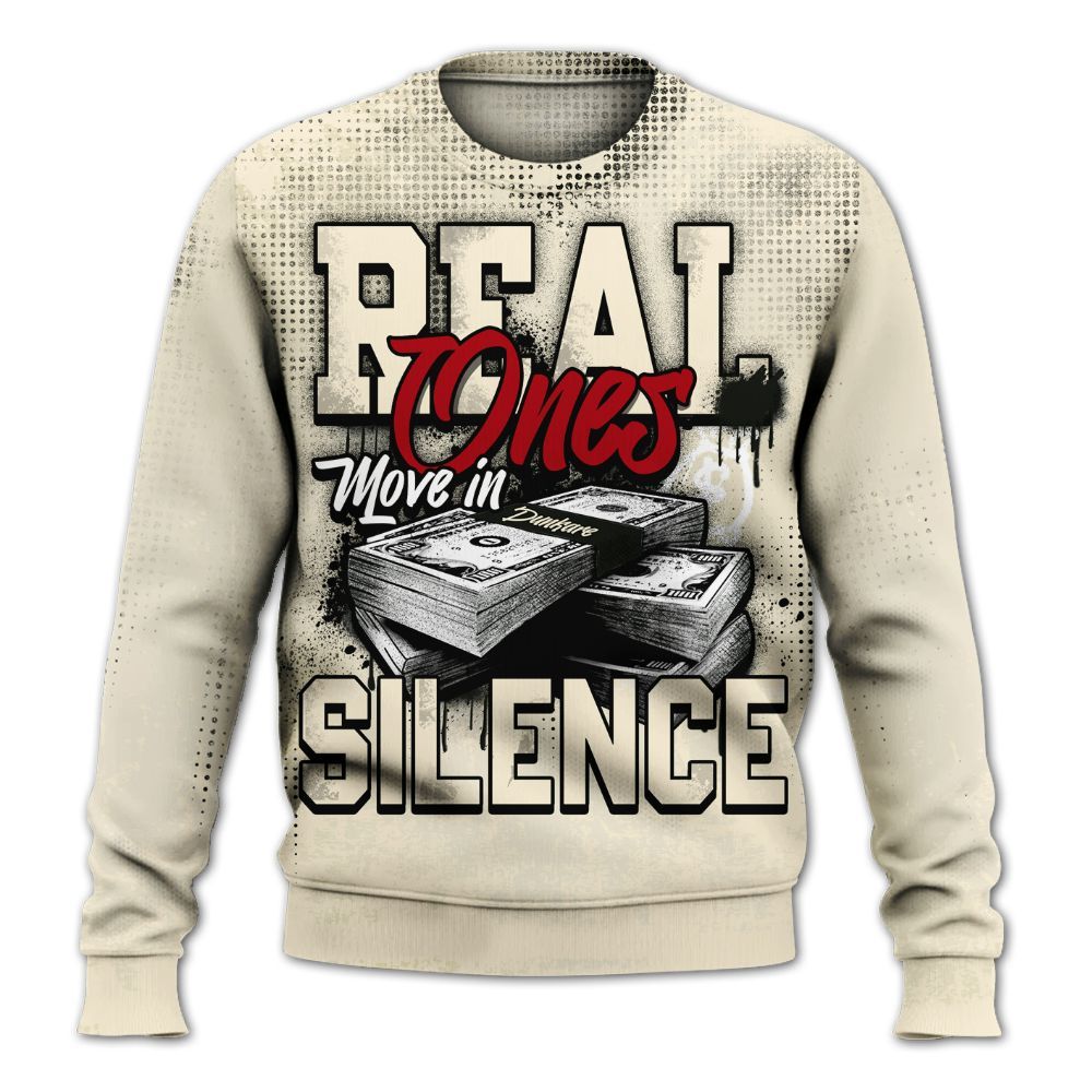 Sweatshirt To Match Retro Low OG Nitro 1s - Move In Silence Money Street Retro All Over Print