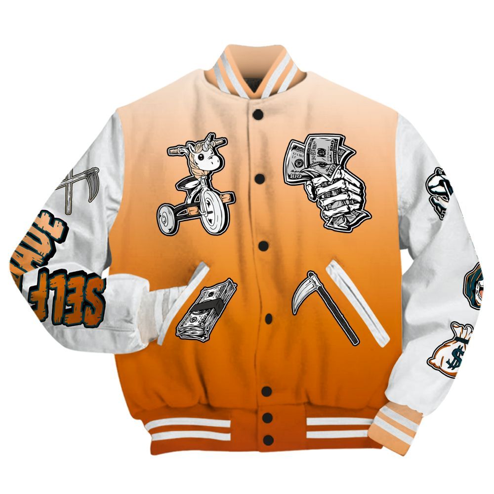 Varsity Jacket To Match Air Max One Block Down Churney - Self Make Skeleton All Over Print