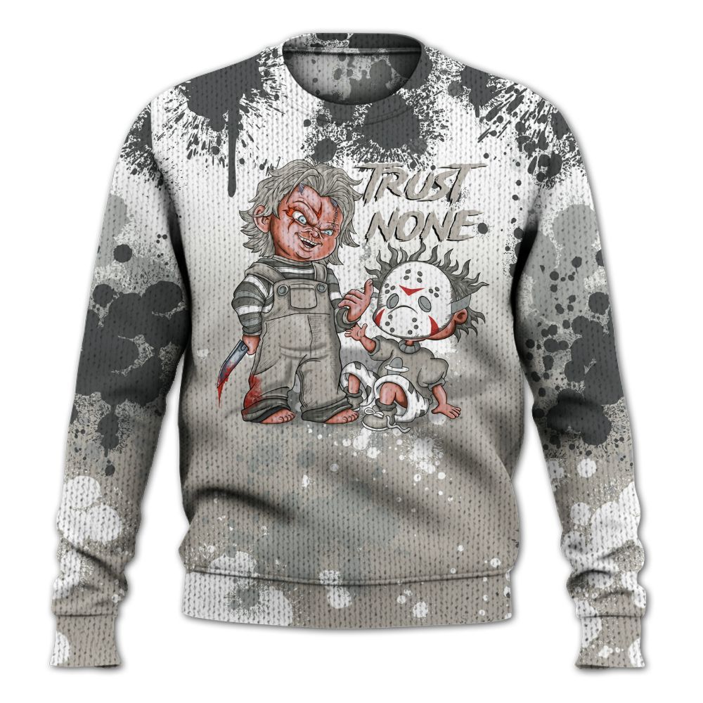 Knitted Sweater To Match Dunk Low Appears Oreo - Trust No One Scary