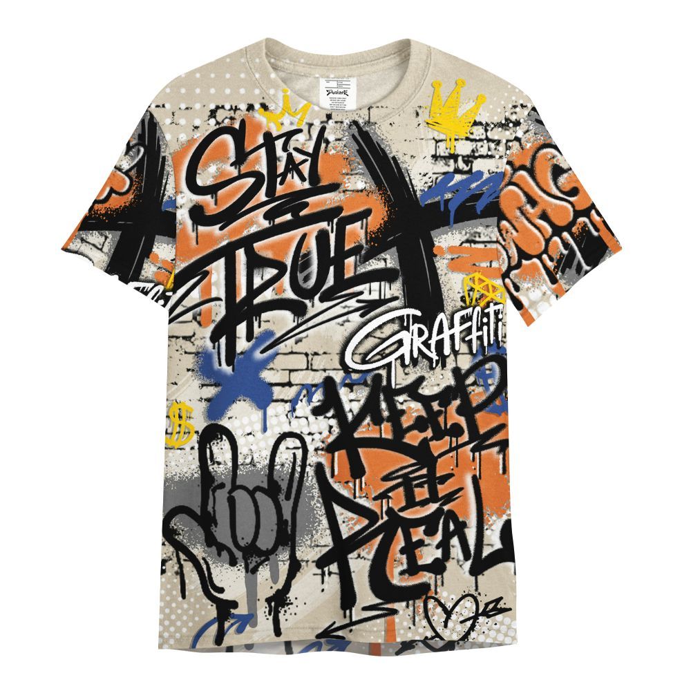 Shirt To Match Air Max 90 Rattan Birch - True It Real Graffiti Streetwear All Over Print