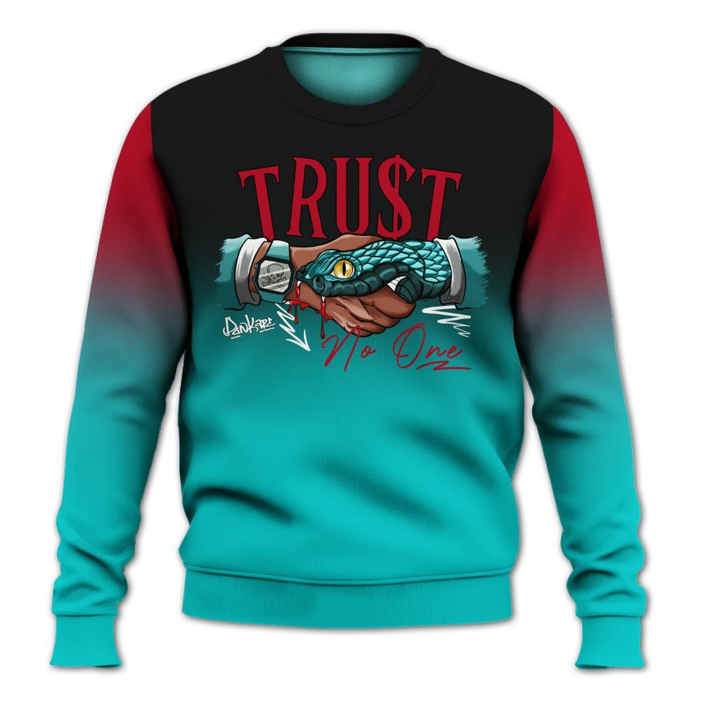 Sweatshirt To Match Air Griffey Max 1 Freshwater - Snake Trust No One Drip All Over Print