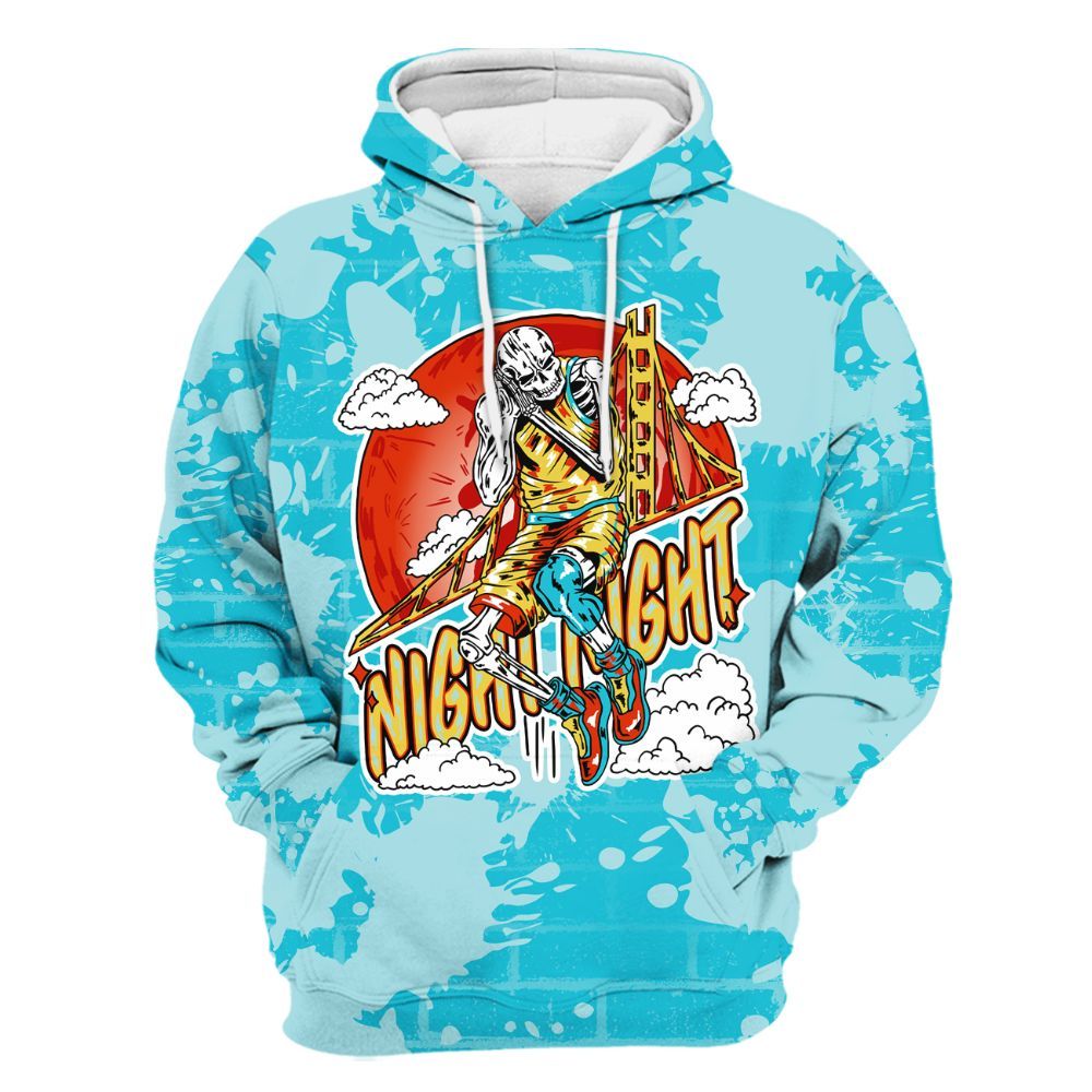 Hoodie To Match Dunk Low KD 17 N7 - Seeya Skeleton Brick All Over Print