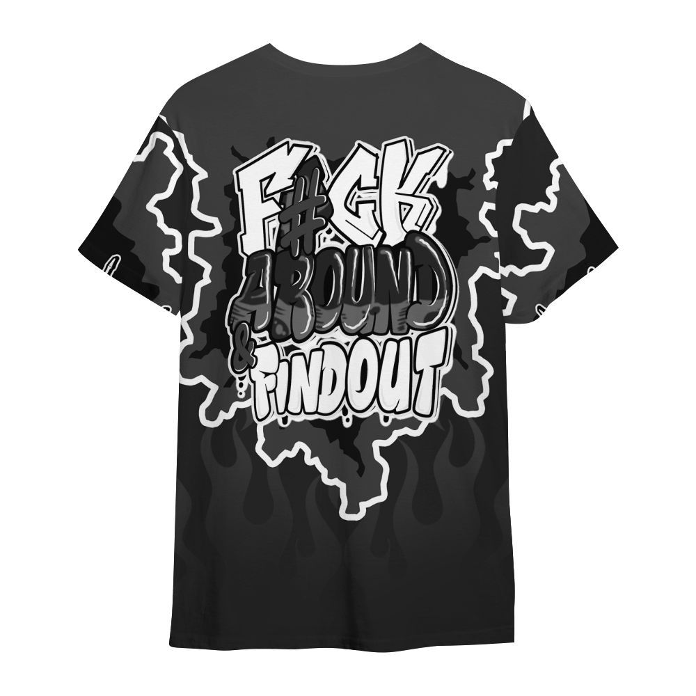 Shirt To Match Black Cat NET 4s - F Around Find Out Graphic Trapped All Over Print