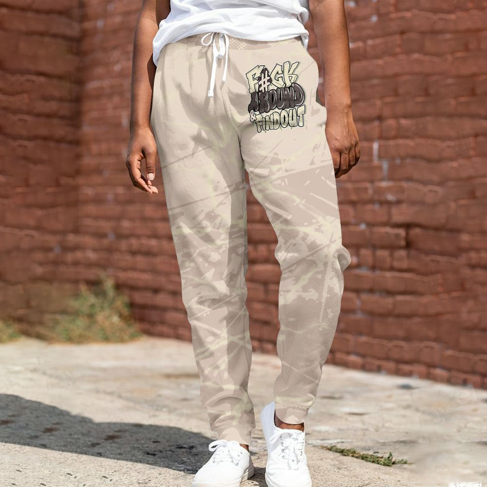 Sweatpant To Match A Ma Maniere X Fossil Stone 4s - F Around Find Out Graphic Profound All Over Print