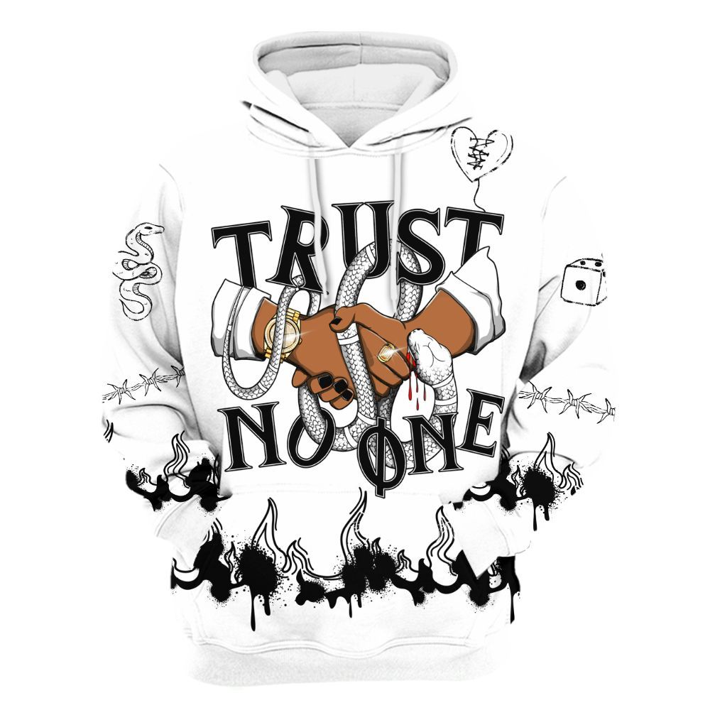 Hoodie To Match Kobe 9 EM Protro Halo - Trust No One Snake-Bite Doodle Crayon All Over Print