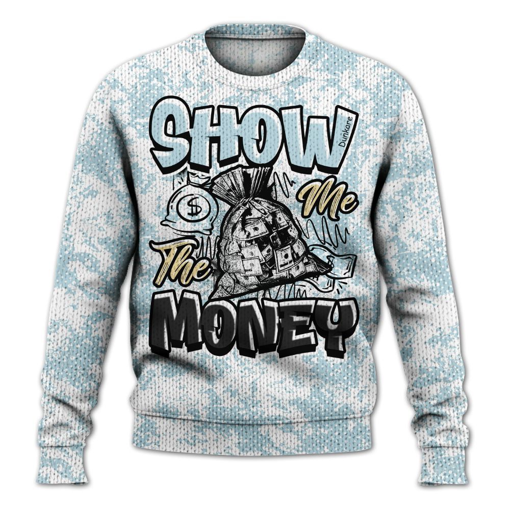 Knitted Sweater To Match Low Year Of The Snake 11s - Show Me The Money Retro