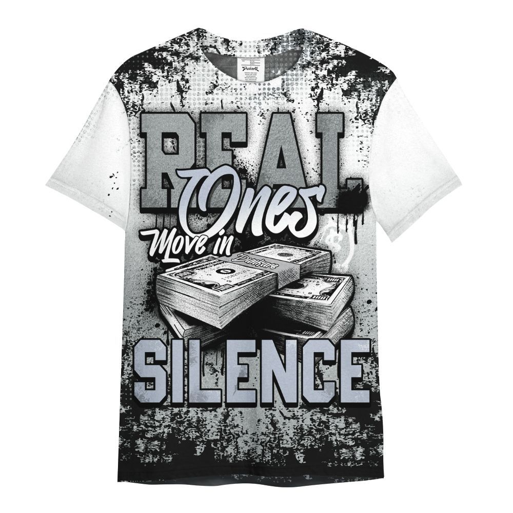 Shirt To Match White Metallic 2026 5s - Move In Silence Money Street Retro All Over Print
