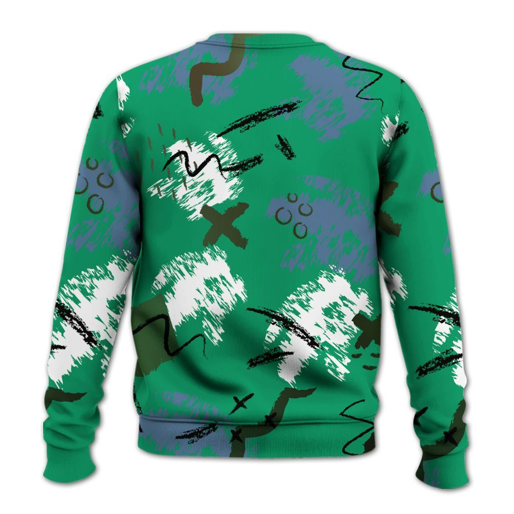 Sweatshirt To Match Foamposite Pro Pine Green 2025 - Hustle Grind Pray Graphic Street Style All Over Print