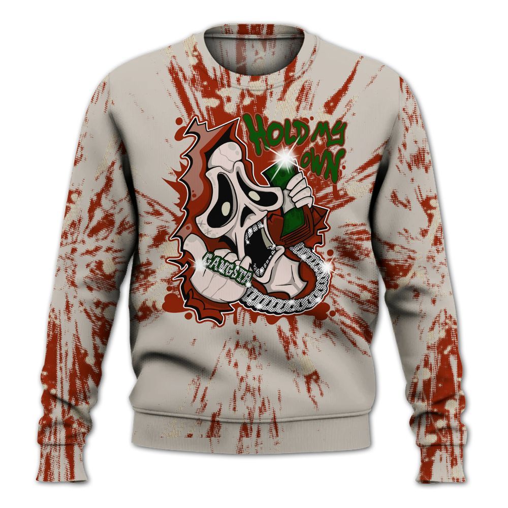 Sweatshirt To Match El Grito 5s - Hold My Own Graphic Halloween All Over Print