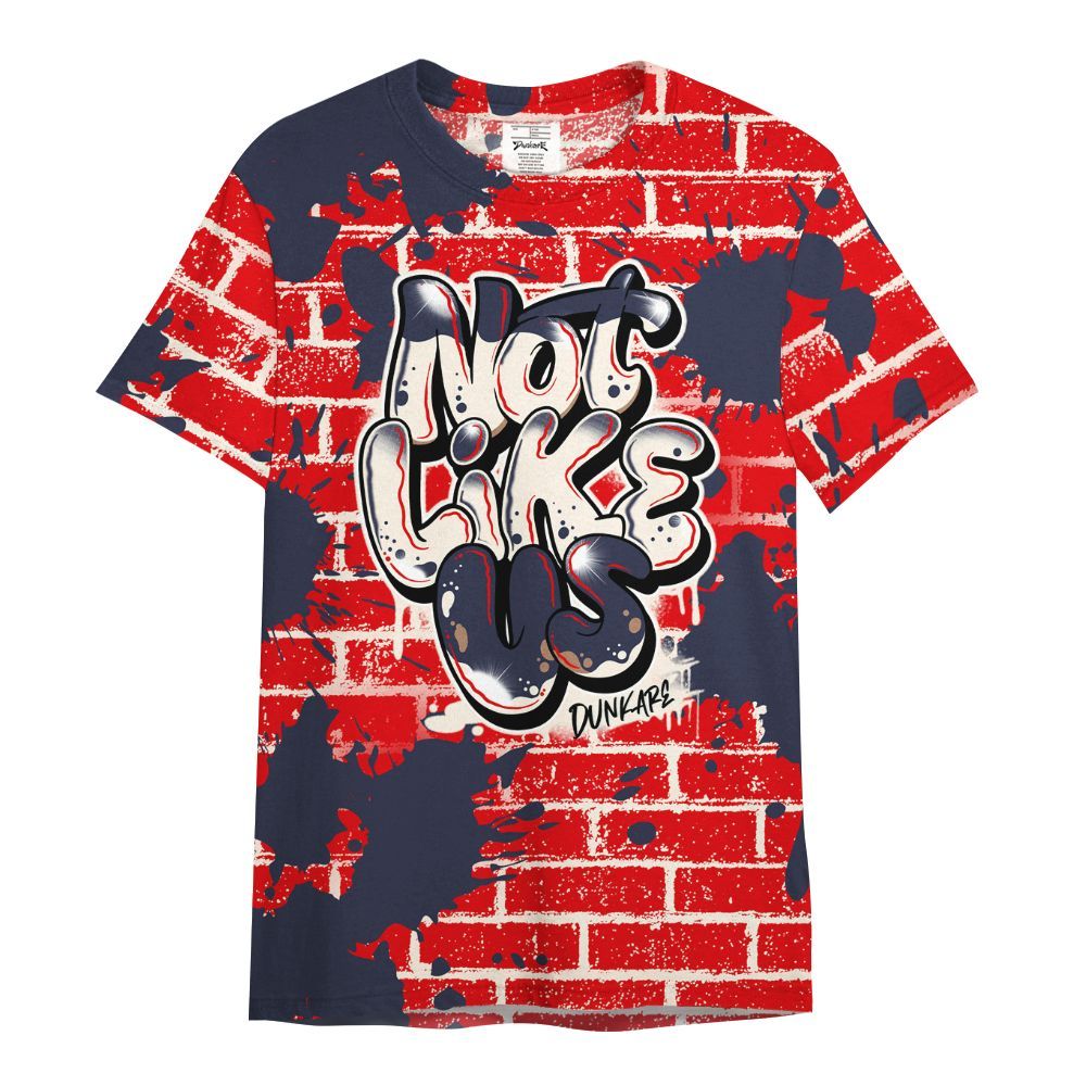 Shirt To Match Low OG Howard University 1s - None Like Us Graphic Brick Art All Over Print