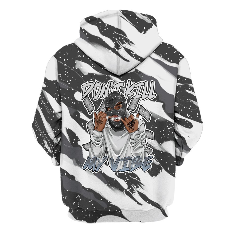 Hoodie To Match Reverse Black White 6s - Vibe.Unique Colored All Over Print