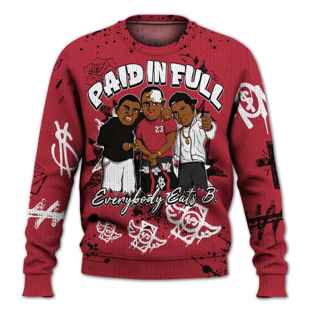Sweater To Match Space Jam OG 2026 9s - Everybody Paid In Full Crayon Graphic