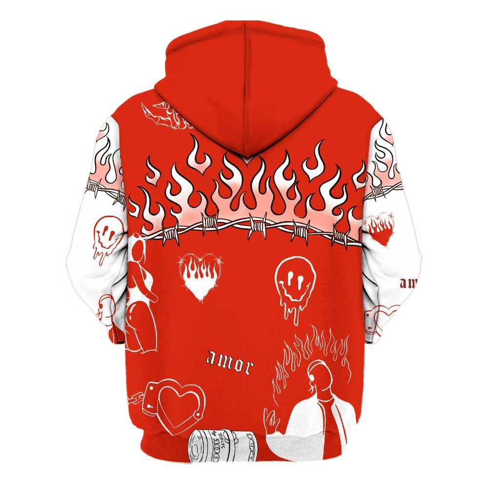 Hoodie To Match Retro Cherry 11s - Snake Trust No One All Over Print