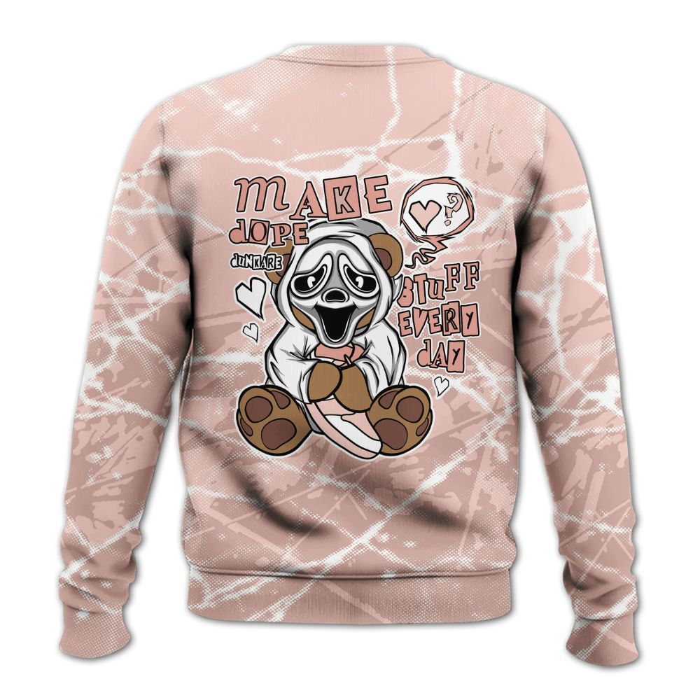 Sweatshirt To Match Low Legend Pink 11s - Make Dopes Bear Profound All Over Print