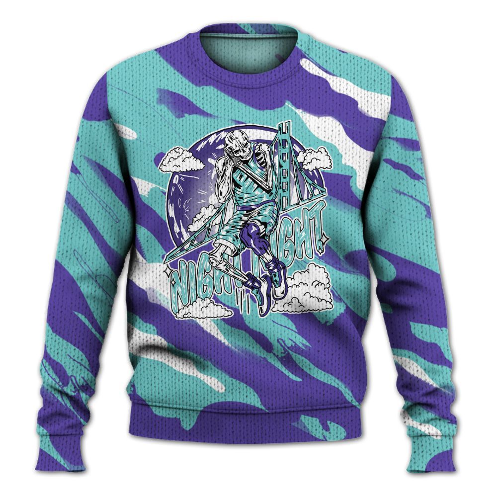 Knitted Sweater To Match Low Hornets 1s - Seeya Skeleton Colored