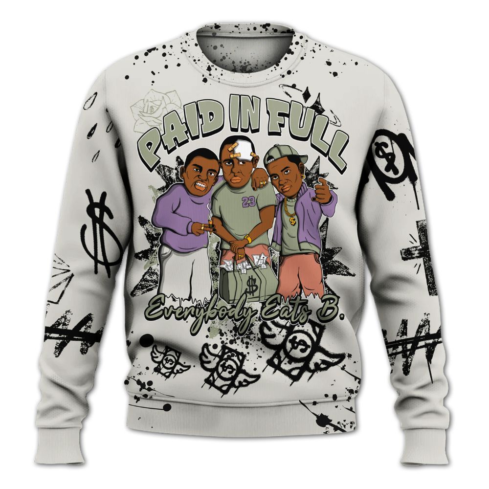 Sweatshirt To Match Dunk Low Floral Swoosh 2025 - Everybody Paid In Full Crayon All Over Print