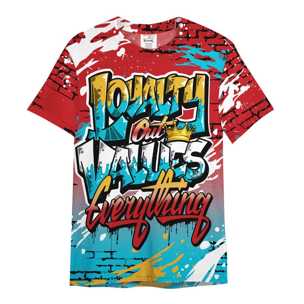 Shirt To Match Dunk Low Fruity Pebbles - Values Of Loyalty Drip All Over Print