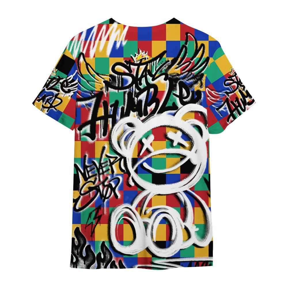 Shirt To Match Air Rainbow Weave - Humble Drip Streetwear Graffity All Over Print