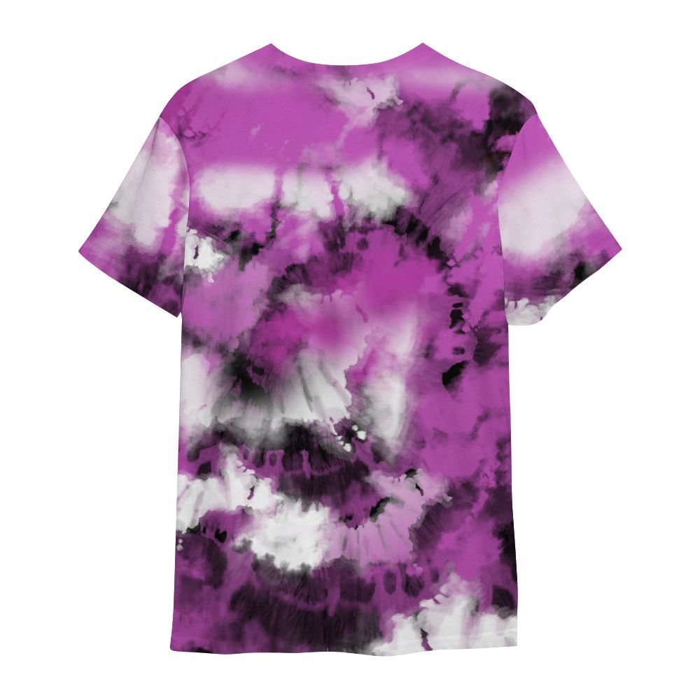 Shirt To Match Hyper Violet 4s - God Blessed Tie Dye All Over Print