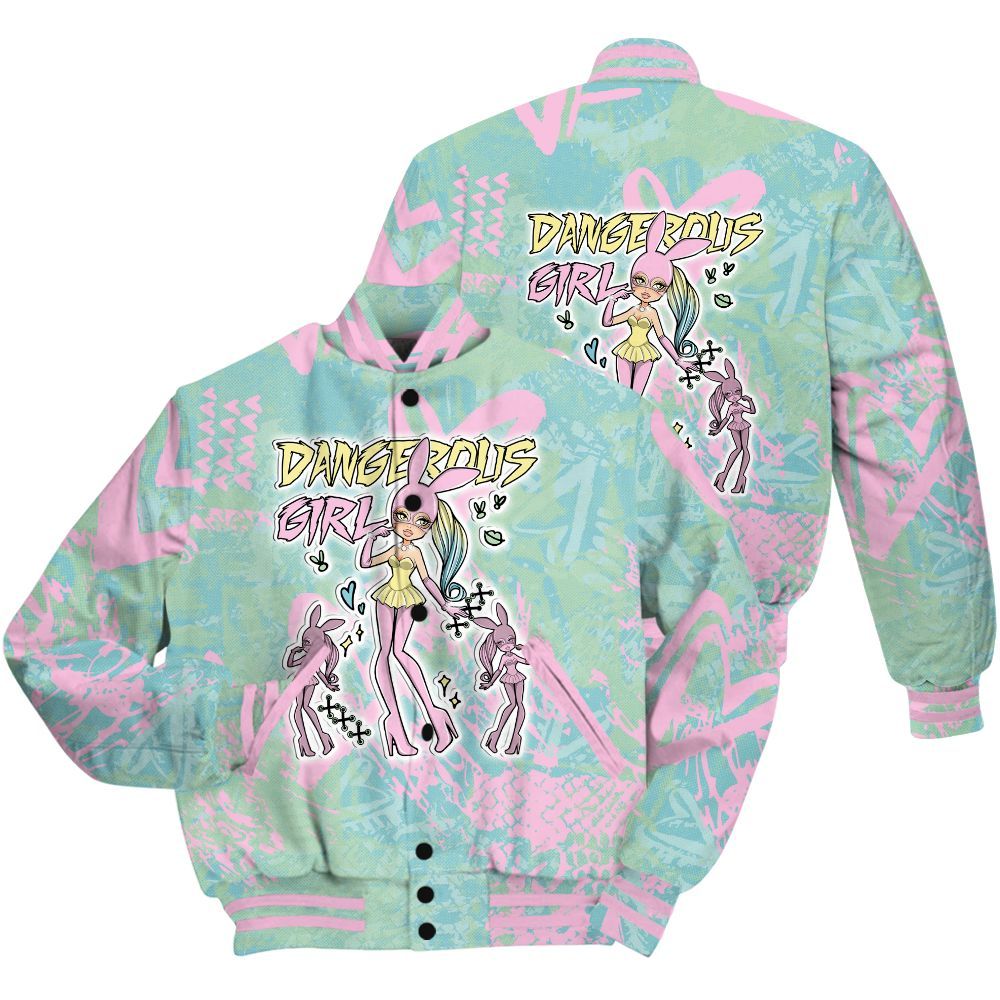 Varsity Jacket To Match SB Dunk Low Visty Shirt - Dangerous.Girl Heart Grunge All Over Print