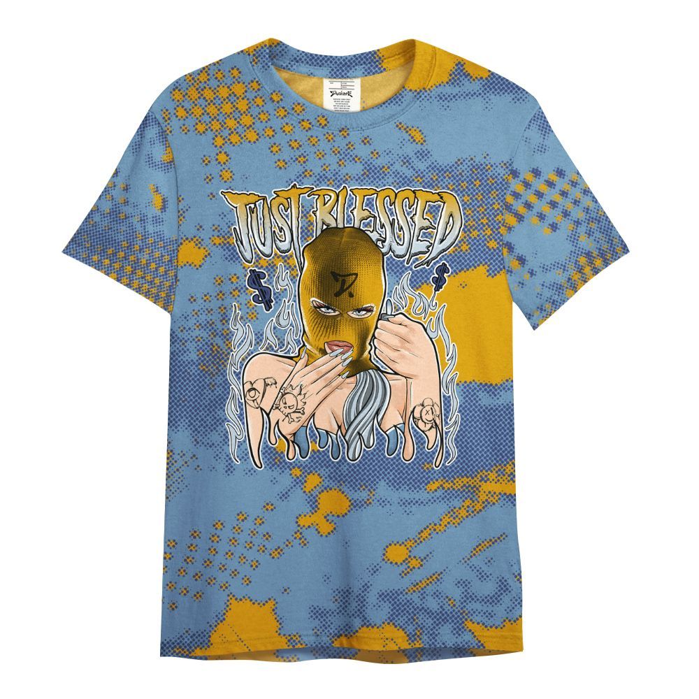 Shirt To Match High OG First In Flight 1s - Blessed!! Smoke Dot All Over Print