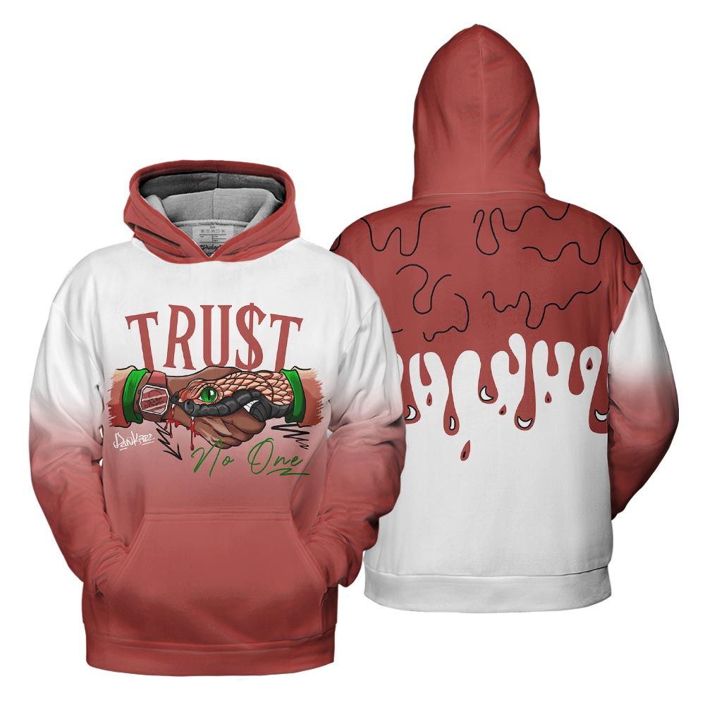 Hoodie To Match Dune Red 13s Hoodie, Snake Trust No One Drip Hoodie Outfit 903 NCT