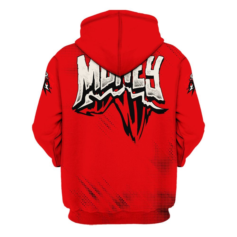 Hoodie To Match Low OG Howard University 1s - Hustle Make Money All Over Print