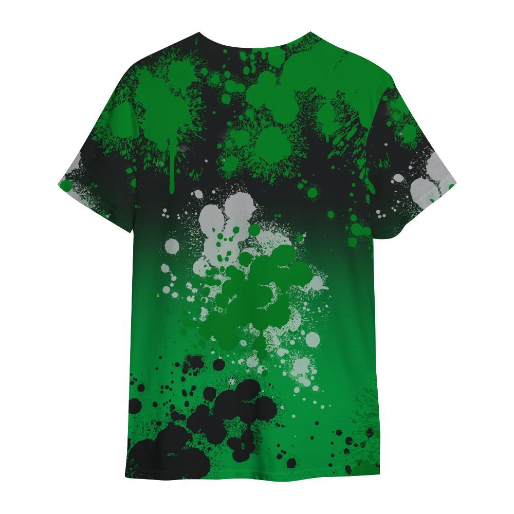 Shirt To Match Low Lucky Green 1s - God Blessed Ink Drip All Over Print